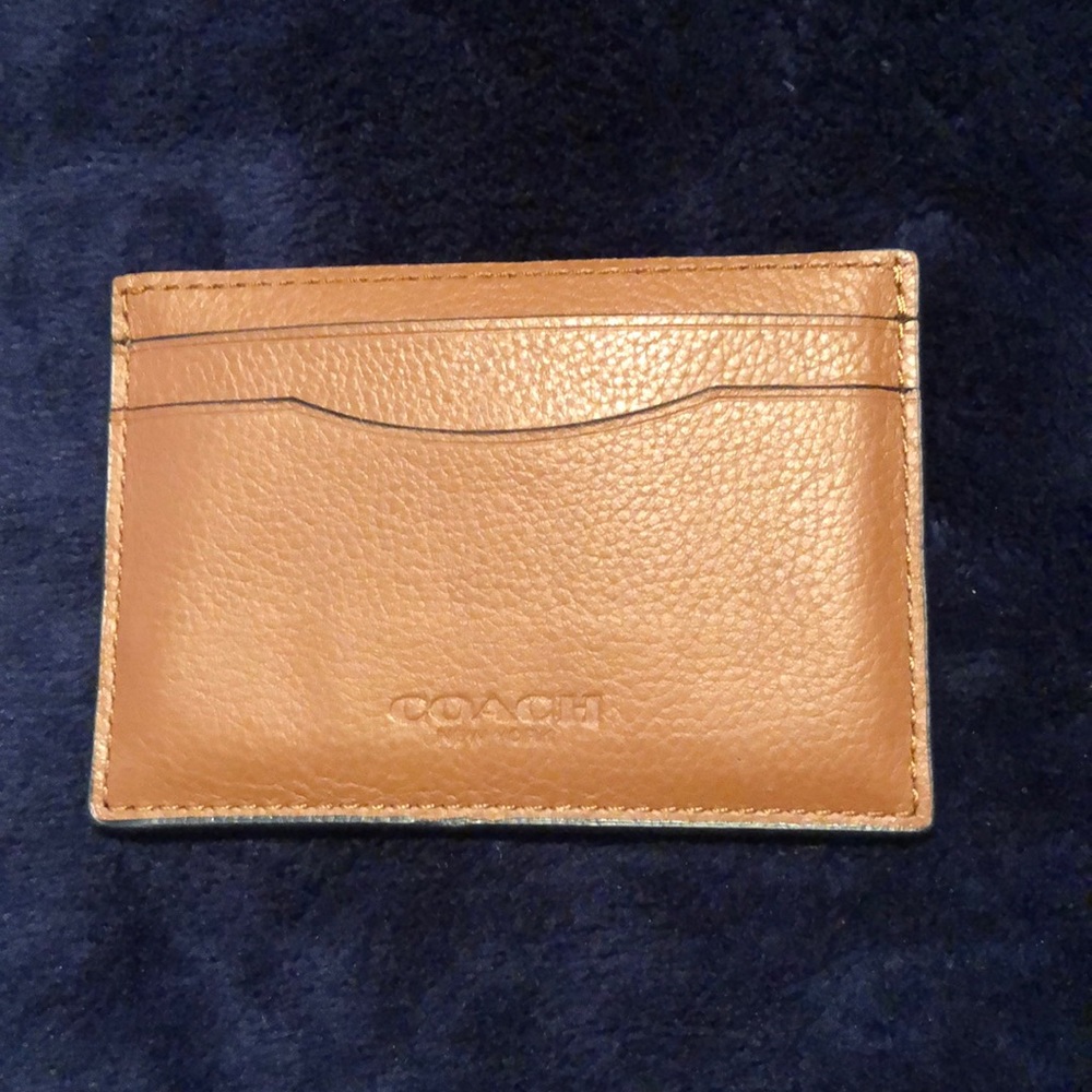 NWOT Coach Leather CC Case
